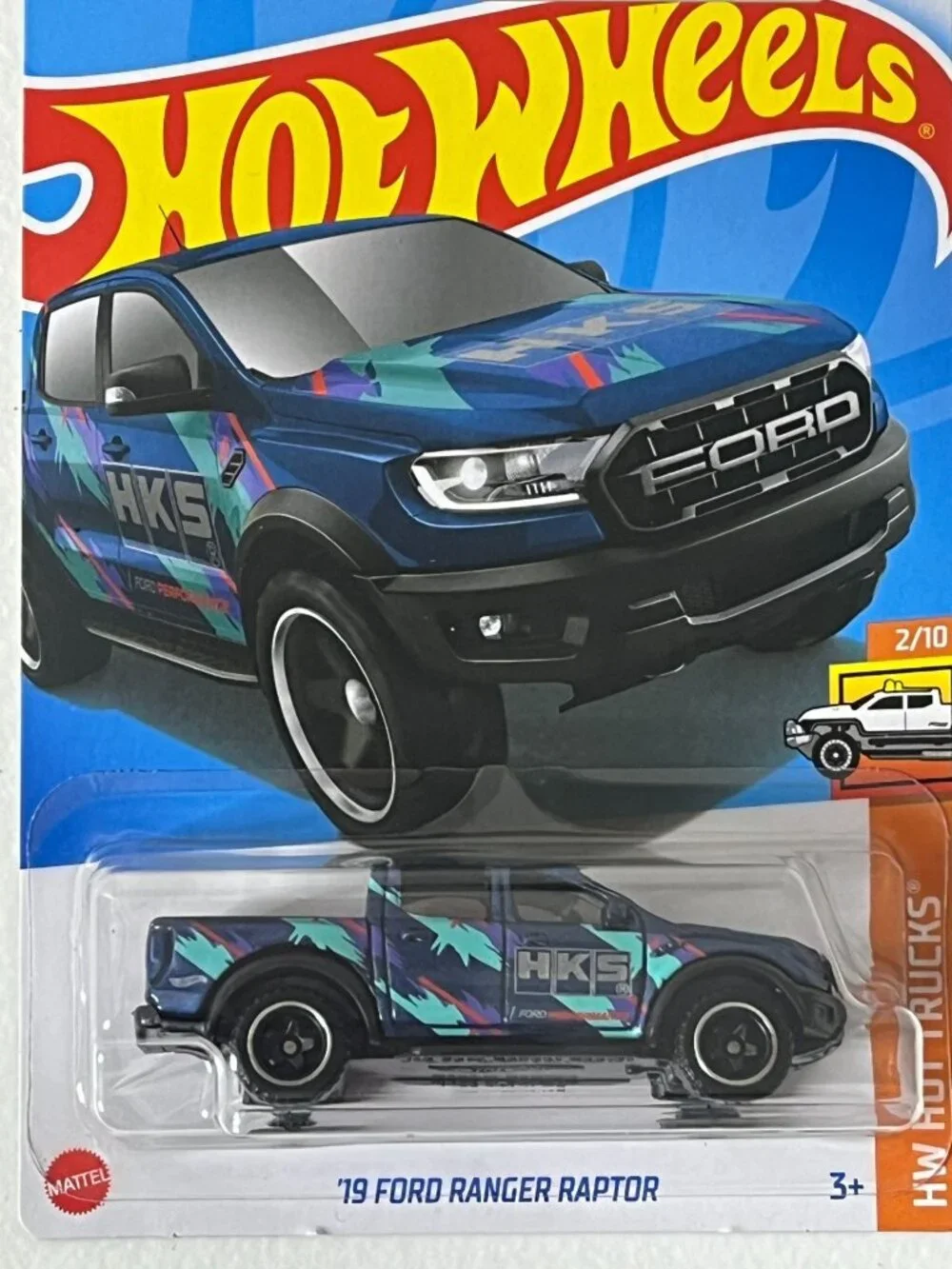 Hot Wheels 2024 Ford Ranger Raptor HW Hot Trucks 2/10 Blue Diecast NOC